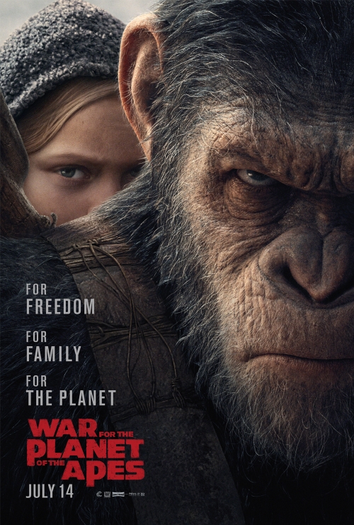 war for the planet of the apes poster